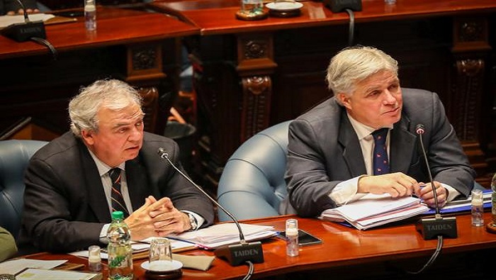 Los senadores del Frente Amplio aseveraron que Luis Heber (izquierda) y Francisco Bustillo no se hicieron cargo de los errores cometidos en el caso Marset.