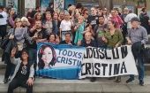 Cientos de personas fueron a las plazas porteñas para apoyar a Cristina Fernández y defender el Estado de Derecho.