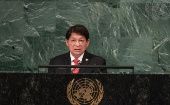 Lo mismo que anteriores delegaciones, la nicaragüense condenó el bloqueo económico contra Cuba, Venezuela y Siria.