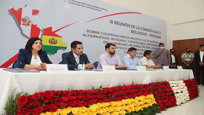 Bolivia y Perú acuerdan fortalecer el Centro Regional de Inteligencia Antinarcóticos (Cerian) para custodiar la frontera común.