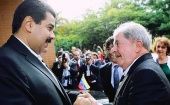 Lula da Silva envió su saludo al pueblo venezolano. "Tenemos la voluntad de trabajar duro por el fortalecimiento de América Latina", dijo el presidente Maduro.