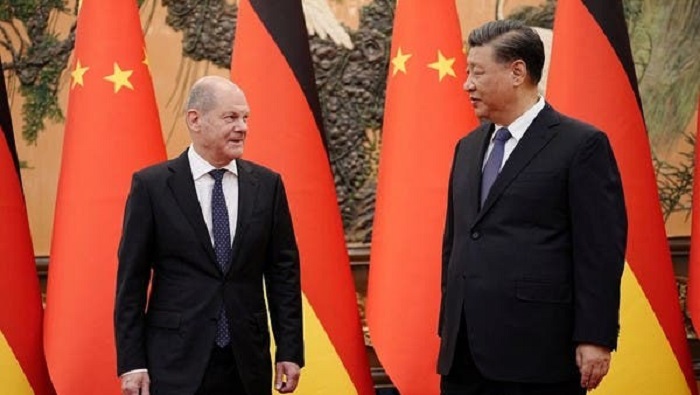 Scholz es el primer líder europeo en viajar a China después del inicio de la pandemia y de la reelección de Xi Jinping al frente del país.