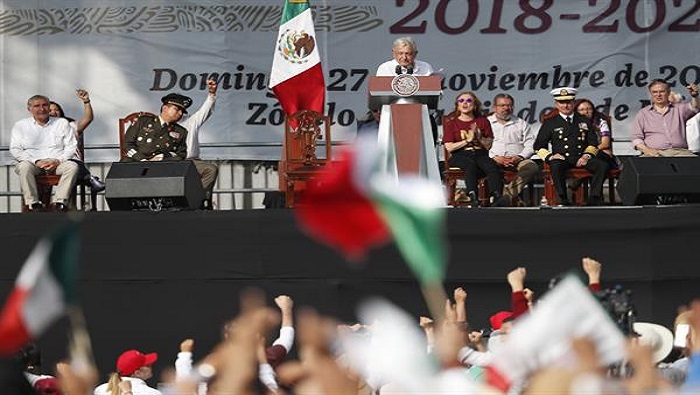 El Presidente mexicano aseguró que su Gobierno seguirá trabajando sin dar espacio a la corrupción y la impunidad.