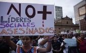 Indepaz registra que van 187 líderes sociales asesinados en Colombia en lo que va de 2022.