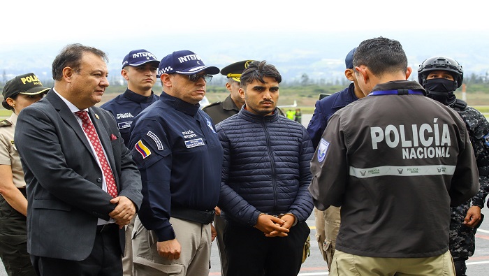 Cáceres fue arrestado el pasado 30 de diciembre en Colombia, donde permaneció prófugo de la justicia ecuatoriana