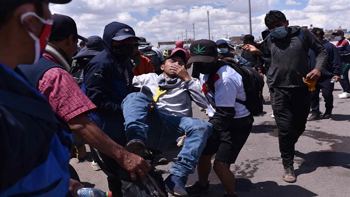El comunicado de la Red de Salud San Román precisó que, hasta las 17H30 (hora local), más de 30 personas fueron heridas.