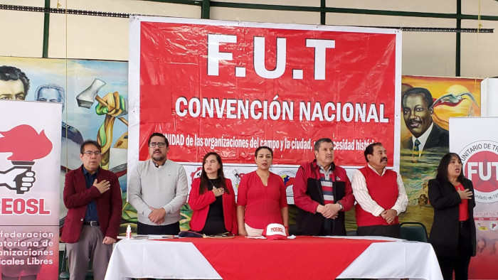 FUT Ecuador realizó una Convención Nacional en defensa de la seguridad social.