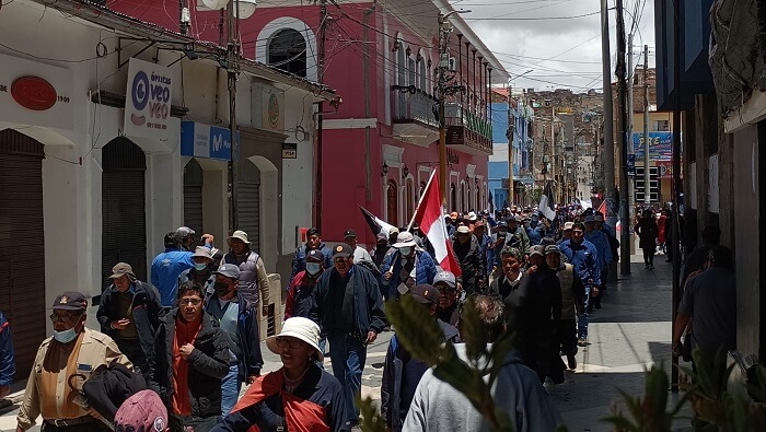 En Puno se desarrolló una gran movilización para sumarse a las demandas, pidiendo justicia y reparación para las víctimas de la represión.