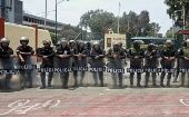 La Policía Nacional de Perú en San Marcos no deja ingresar abogados para que cautelen los derechos de los detenidos.