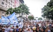 La Federación de Trabajadores de la Economía Social subrayó que "el campo nacional y popular marchó hoy en defensa de la democracia".