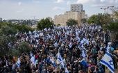 De acuerdo a medios israelíes la del sábado fue la séptima movilización multitudinaria contra la reforma judicial..