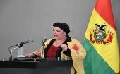 La ministra Prada aseguró que el pueblo boliviano conoce quienes son los “verdugos de la democracia” y que solo piensan en sus “propios intereses.