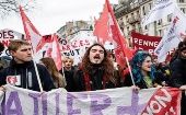 El 7 de marzo más de tres millones de personas se movilizaron en París contra la reforma al sistema de pensiones.