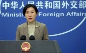La representante del Ministerio de Relaciones Exteriores indicó que la parte china seguirá de cerca la evolución de la situación y defenderá resueltamente la soberanía e integridad territorial del país.