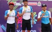 Los pedalistas Edwin Torres, Anderson Paredes, Yosnehibert Rondón hicieron el 1-2-3 para Venezuela en la prueba contrarreloj del ciclismo de ruta.