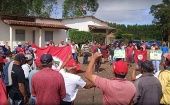 El Abril Rojo de este año tiene como lema “Contra el Hambre y la Esclavitud: por la Tierra, la Democracia y el Medio Ambiente”. 