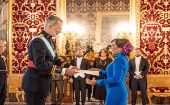 Coromoto Godoy Calderón presentó sus cartas credenciales como embajadora de Venezuela durante una ceremonia solemne en el Palacio Real de Madrid.