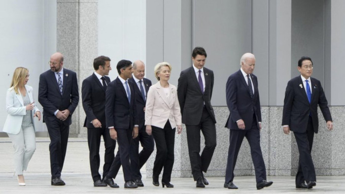 En su declaración el G7 pide a China que presione a Rusia para poner fin al conflicto en Ucrania.