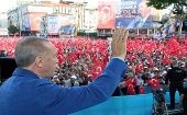 Erdogan pidió a sus partidarios depositar su voto desde primera hora de la mañana y garantizar así un triunfo que consideró histórico.