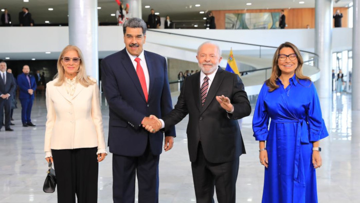 En el marco de una nueva etapa de cooperación bilateral, los mandatarios de Brasil y Venezuela inician conversaciones en el Palacio de Planalto..