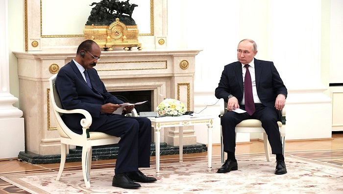 El mandatario ruso agradeció todos los esfuerzos para promover y fortalecer las relaciones entre su país y Eritrea.