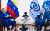 El fiscal venezolano indicó que "intercambiamos opiniones en relación a los logros en materia de protección de los Derechos Humanos" en el país suramericano.