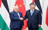 Xi Jinping afirmó que su país prevé aprovechar esta oportunidad "para promover plenamente la cooperación amistosa con Palestina en todos los ámbitos".