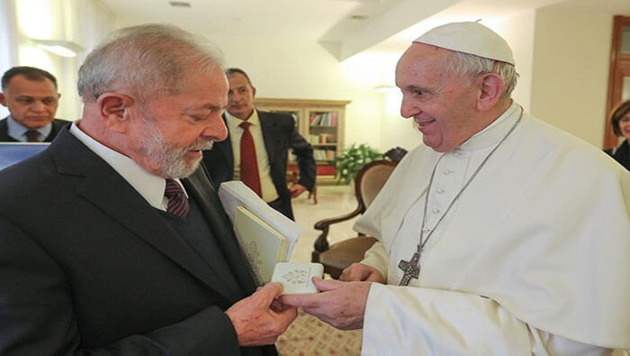 La audiencia con el papa Francisco forma parte de la agenda internacional de Lula da Silva para volver a 