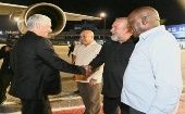 Al aeropuerto internacional José Martí, de La Habana, acudieron a recibirlo el vicepresidente Salvador Valdés Mesa, y el primer ministro, Manuel Marrero Cruz, entre otros..