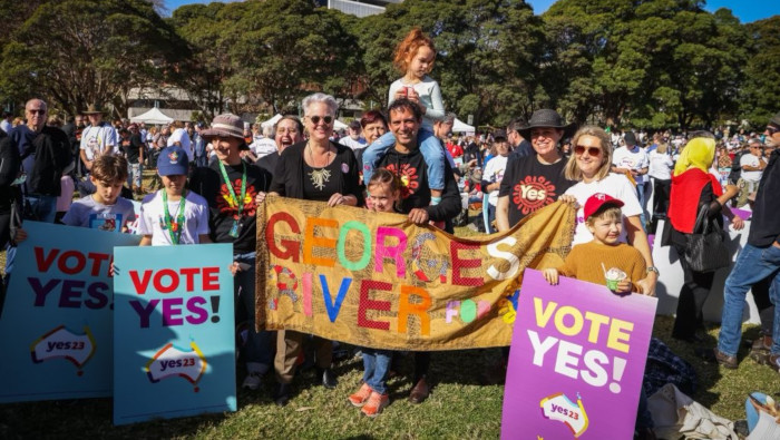 Más de 10.000 personas se han reunido en mítines en toda Australia para reforzar el apoyo al referéndum sobre la Voz Indígena.