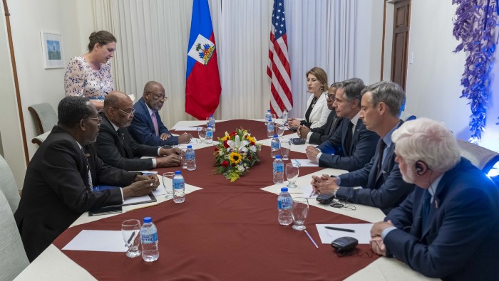 El titular diplomático apuntó que Washington es “el mayor donante internacional a la Policía Nacional de Haití”.