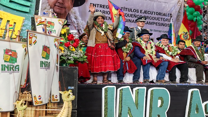Según el Instituto Nacional de Reforma Agraria (INRA), el proceso de saneamiento a escala departamental llegó al 76 por ciento y en todo Bolivia al 92 por ciento.