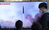 "Se estima que (el cohete) cayó fuera de la Zona Económica Exclusiva, declaró el ministro japonés de Defensa, Yasukazu Hamada.