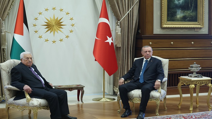 Ambos jefes de Estado discutieron la actual situación política de Palestina.