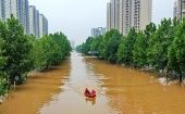 Hasta el lunes, el Ejército Popular de Liberación y la policía armada en Tianjin han enviado alrededor de 7.000 socorristas a las misiones de rescate y lucha contra las inundaciones del río Daqing.