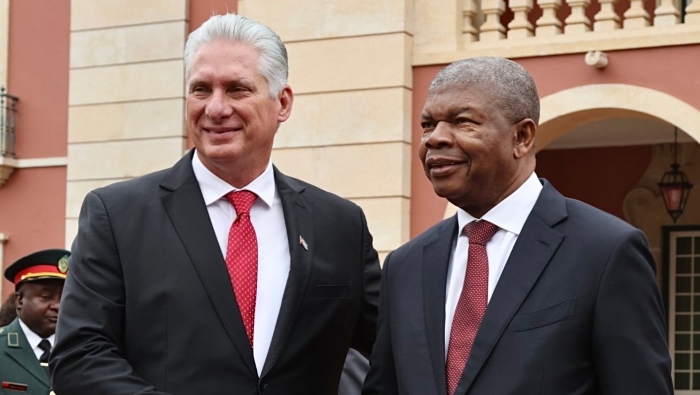 El encuentro se produce en la primera visita de Díaz-Canel a Angola en su condición de presidente de Cuba.