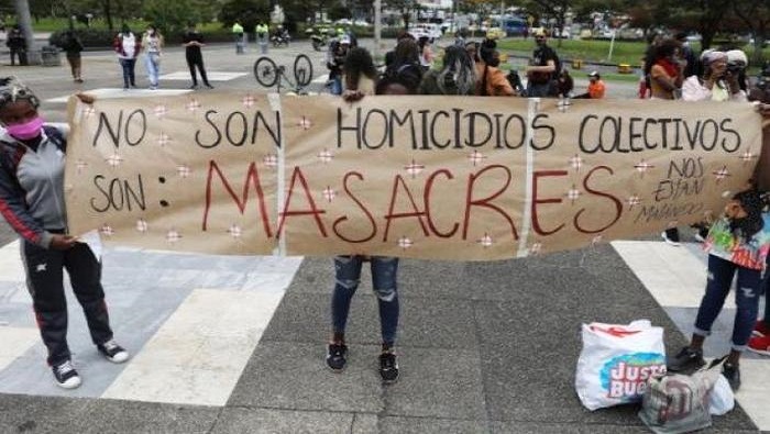 Indepaz ha reportado 62 masacres en lo que va de año en Colombia.
