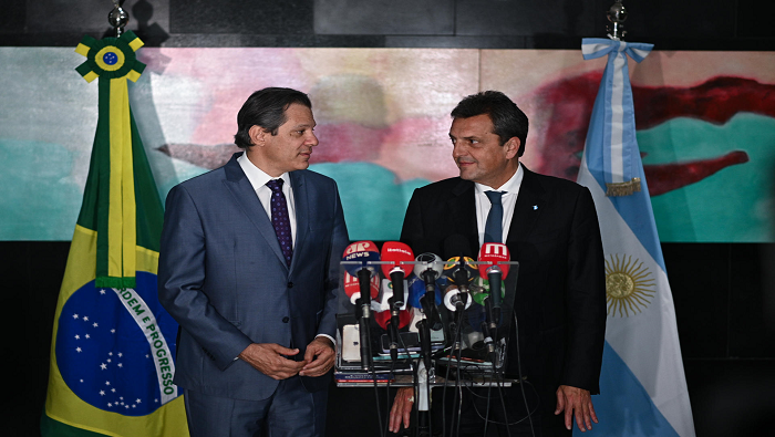 El ministro Massa declaró en conferencia con su par brasileño que su país y Brasil dieron un paso más en el proceso de integración.