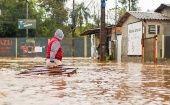 Se registraron 15 muertes en el municipio de Muçum, donde más del 80 por ciento de la ciudad quedó inundada.