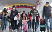 El programa de repatriación recibió el pasado viernes, 1ro de septiembre, a 162 venezolanos provenientes de Perú.