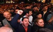 Cientos de manifestantes armenios realizaron encuentros violentos con la policía cerca de la sede del Gobierno.