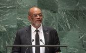 “El cambio climático representa un desafío para los países insulares”, dijo Ariel Henry.