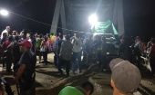 Manifestantes de Ixcán, en el Quiché, anunciaron que pasarían la noche en el puente Chixoy que divide los departamentos de Quiché y Alta Verapaz.