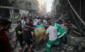 Este sábado Israel intensificó sus bombardeos contra la Franja de Gaza.