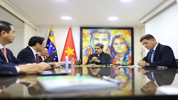Durante el encuentro de trabajo entre el Presidente venezolano y la delegación vietnamita se firmaron acuerdos de cooperación.