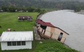 Una escuela cercana a un río en la remota comunidad de Playita Copón, se convirtió en escombros en la madrugada del 6 de noviembre tras las fuertes lluvias.