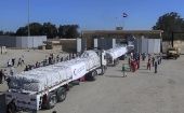 Un total de 130.000 litros de combustible y cuatro camiones de gas procedentes de Egipto entrarán diariamente a la Franja de Gaza, así como 200 camiones de ayuda humanitaria.
