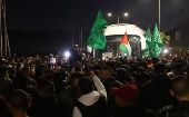 Palestinos celebran la liberación personas detenidas en cárceles de Israel.