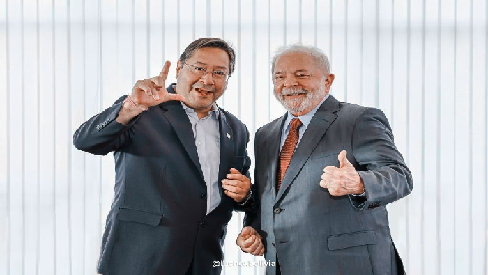 El presidente de Bolivia, Luis Arce, mostró su agradecimiento “a las gestiones del hermano presidente Lula