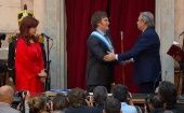 El nuevo mandatario argentino, Javier Milei, de la Libertad Avanza, realiza su juramentación en el Congreso y asume la Presidencia de Argentina para el período 2023-2027.